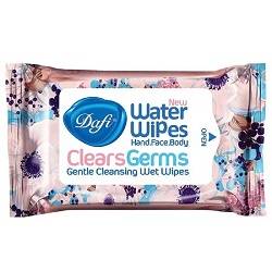 دستمال مرطوب و پاک کننده دست و صورت 12 عددی دافی